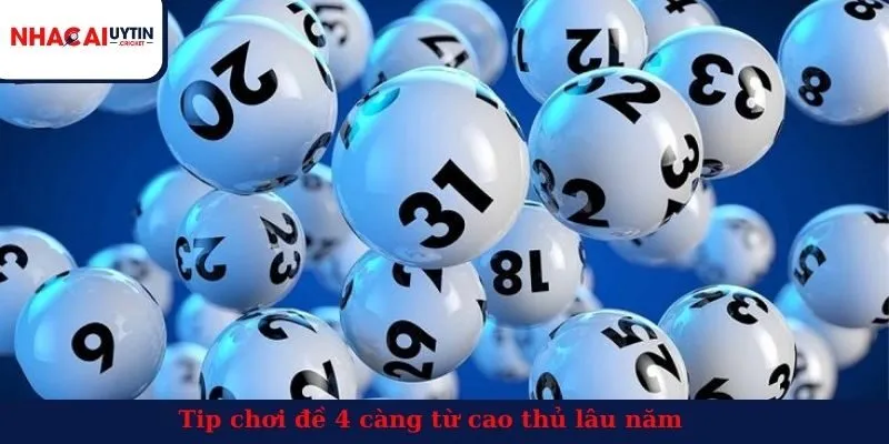 Tip chơi đề 4 càng từ cao thủ lâu năm