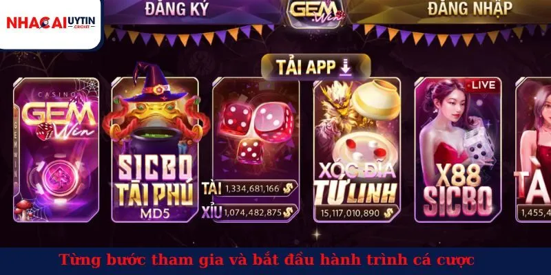 Từng bước tham gia và bắt đầu hành trình cá cược